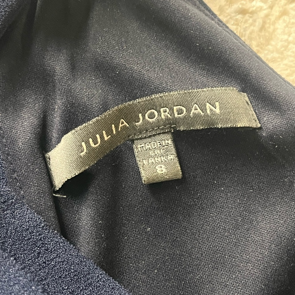 Julia Jordan Classic Navy Jumpsuit with pockets size 8 - Picture 2 of 4